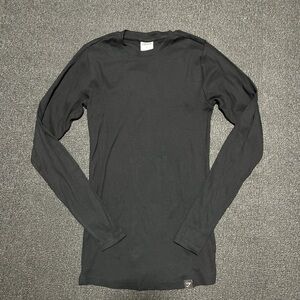 Gymshark Black Long Sleeve Men's Ribbed Tee